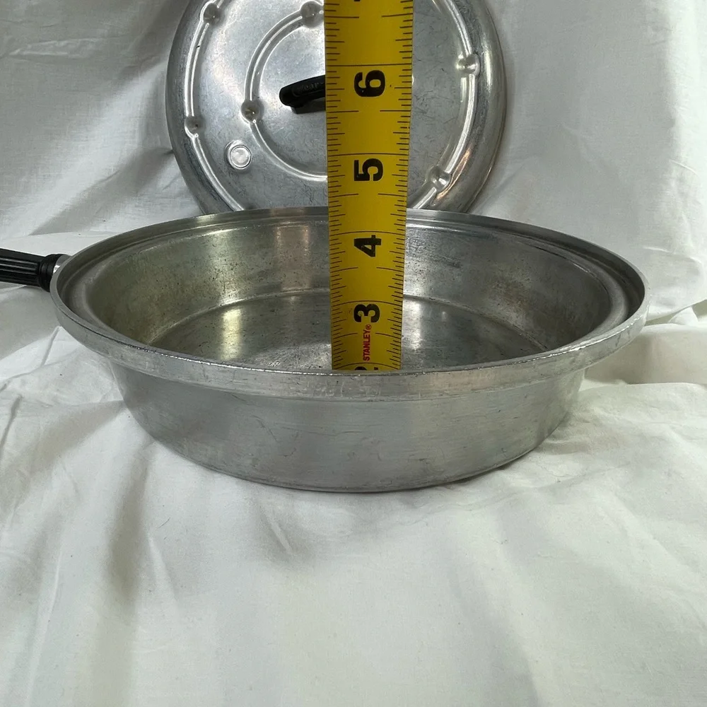 Vintage Wear-Ever Aluminum Cooking Pan with Lid Made in USA